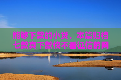 能够下款的小贷，本篇归档七款真下款快不看征信的网贷