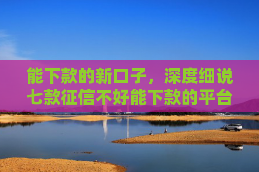 能下款的新口子，深度细说七款征信不好能下款的平台有