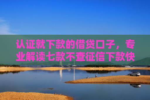 认证就下款的借贷口子，专业解读七款不查征信下款快的平台