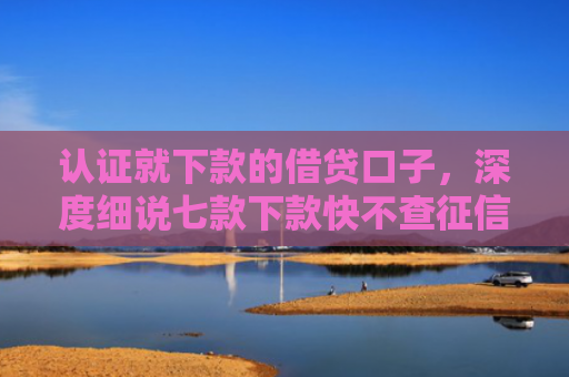 认证就下款的借贷口子，深度细说七款下款快不查征信的平台