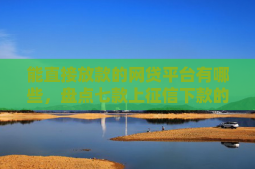 能直接放款的网贷平台有哪些，盘点七款上征信下款的平台