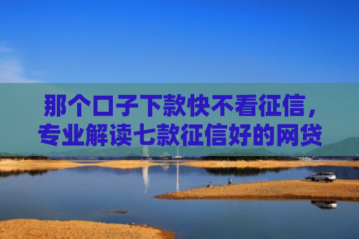 那个口子下款快不看征信，专业解读七款征信好的网贷能下款吗