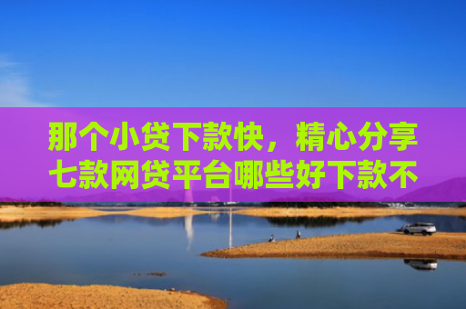 那个小贷下款快，精心分享七款网贷平台哪些好下款不看征信