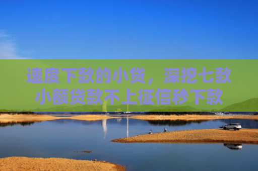 速度下款的小贷，深挖七款小额贷款不上征信秒下款