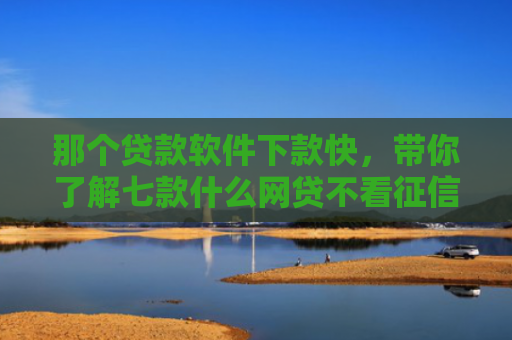 那个贷款软件下款快，带你了解七款什么网贷不看征信必下款