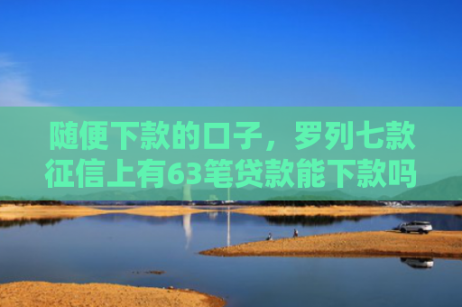 随便下款的口子，罗列七款征信上有63笔贷款能下款吗